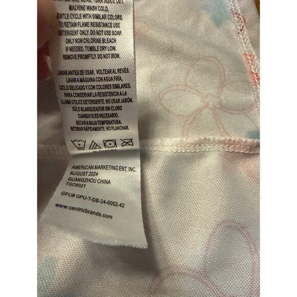 Disney Moana 2 Girls Costume Dress 5T Flame Resistant Satin & Sheer Overlay Oran - Picture 4 of 8